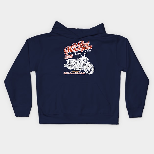 The Best Motorcycles Scout Bobber Kids Hoodie by comancha